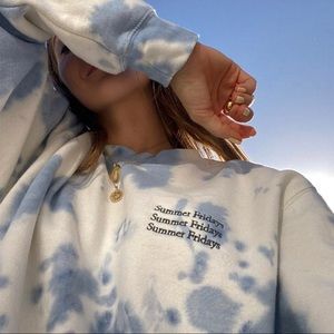 Summer Fridays limited edition tie dye crew neck